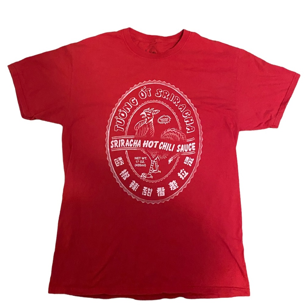Sriracha rooster logo short sleeves t-shirt